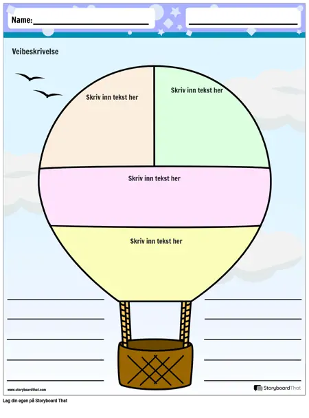 Grafisk Arrangør Varmluftsballong