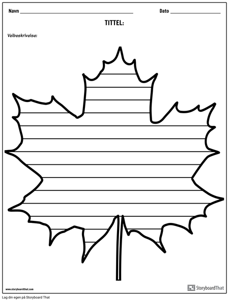 Kreativ Skriving - Maple Leaf