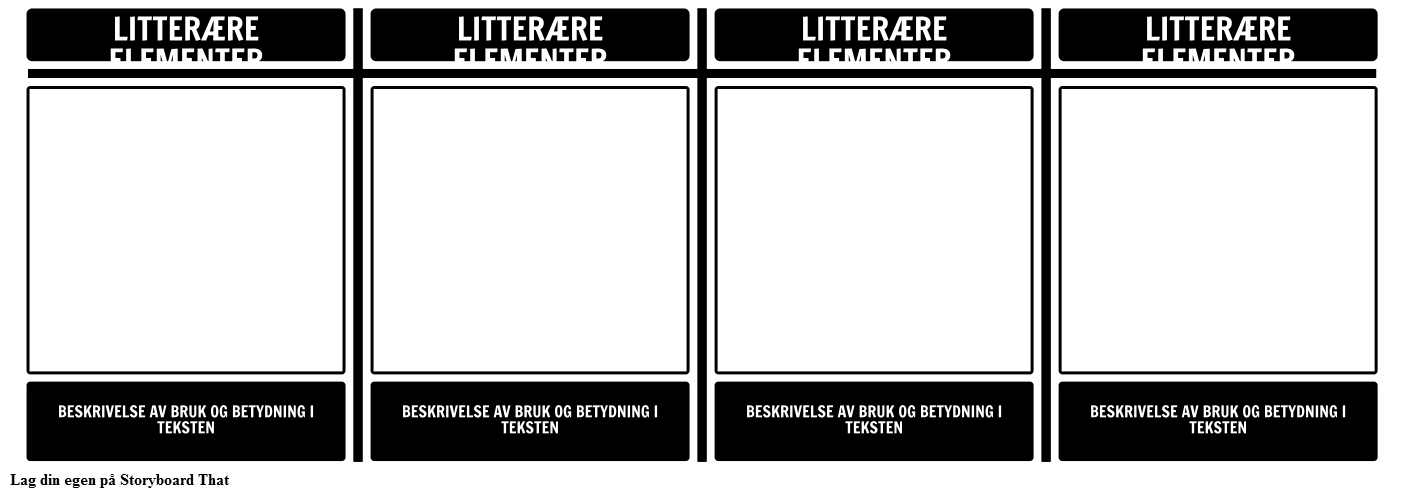 Litteratur Elementer T-Chart