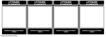 Litteratur Elementer T-Chart
