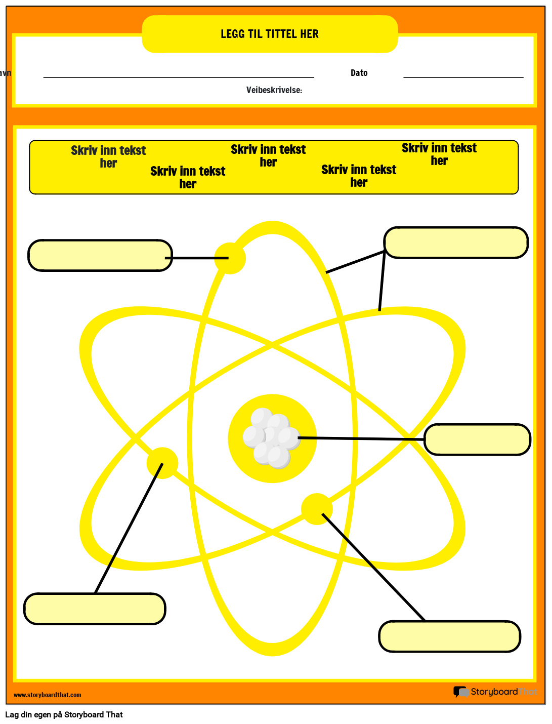 Modell av Atom-arbeidsark