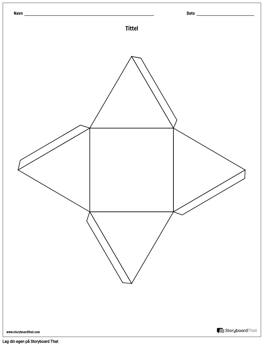 Pyramid Story Cube Mal