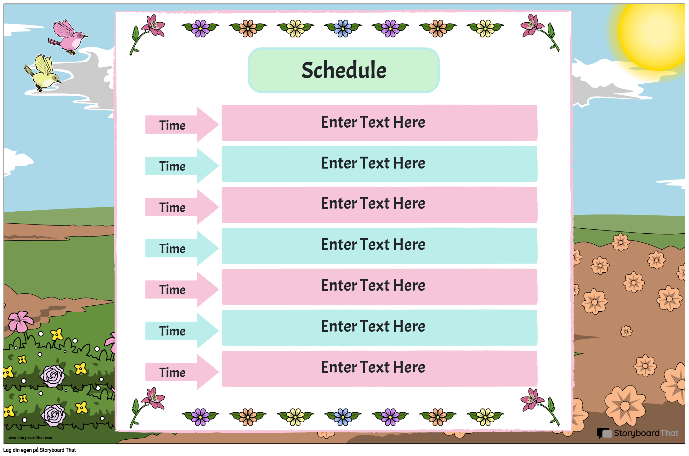 Timeplan 7