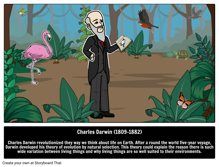 Charles Darwin: Biography and Significance Storyboard