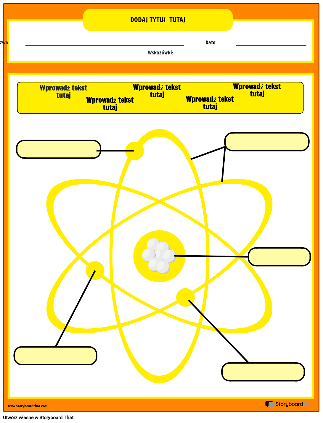 Arkusz Modelu Atomu