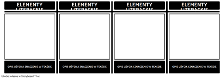 Elementy Literackie T-Chart