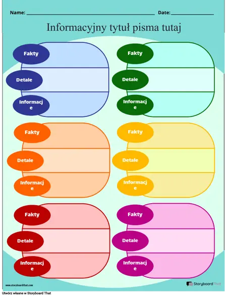 Informacja Kolor Zapisu 1