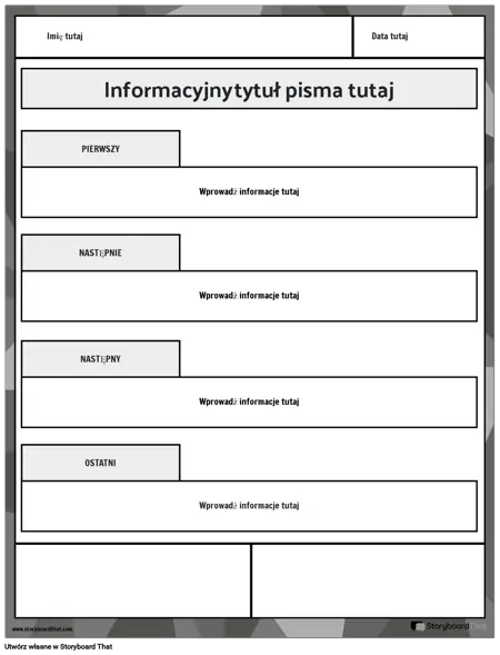 Informacje Wpis Czarno-biały 2