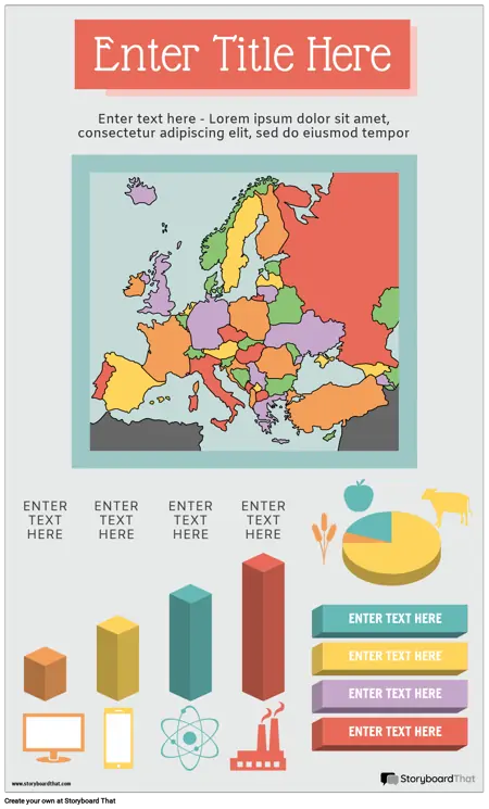 Kolor Geograficzny Infografika Portret 3
