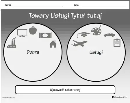 Nowy szablon strony tworzenia towarów i usług 1 (czarno-biały)
