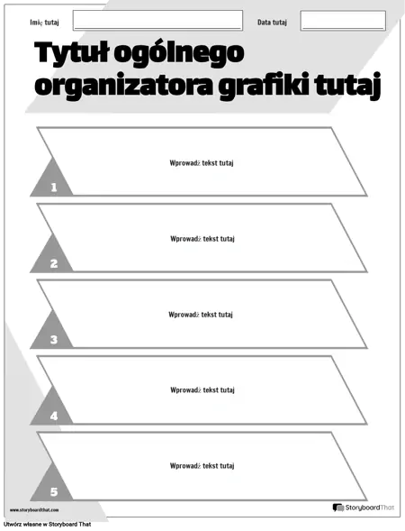 Nowy Utwórz stronę Ogólny organizer grafiki 5 (czarno-biały)