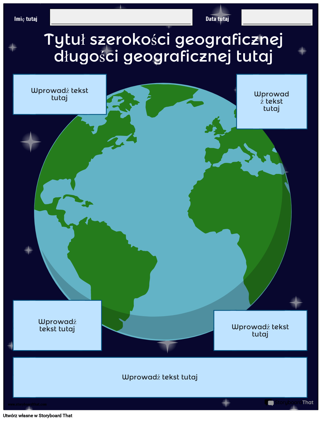 Nowy Utwórz Szablon Szerokości i Długości Geograficznej Strony 3