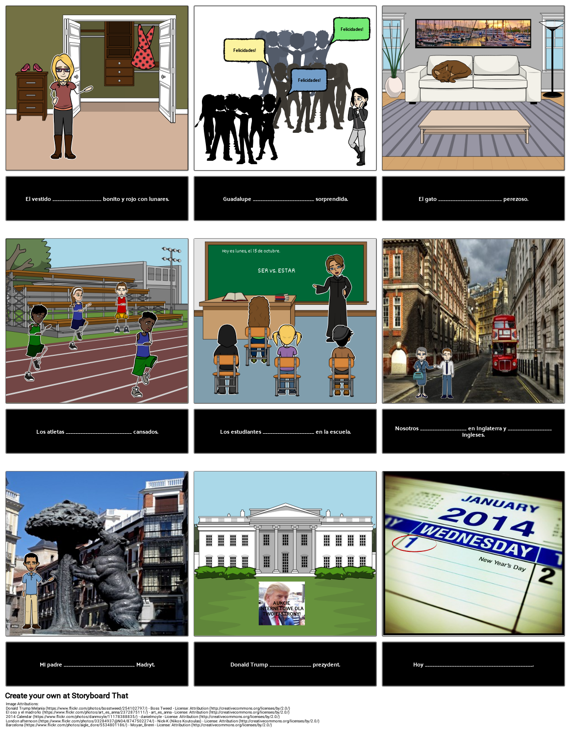 Ser Vs Estar Zastosowanie Storyboard By Pl examples