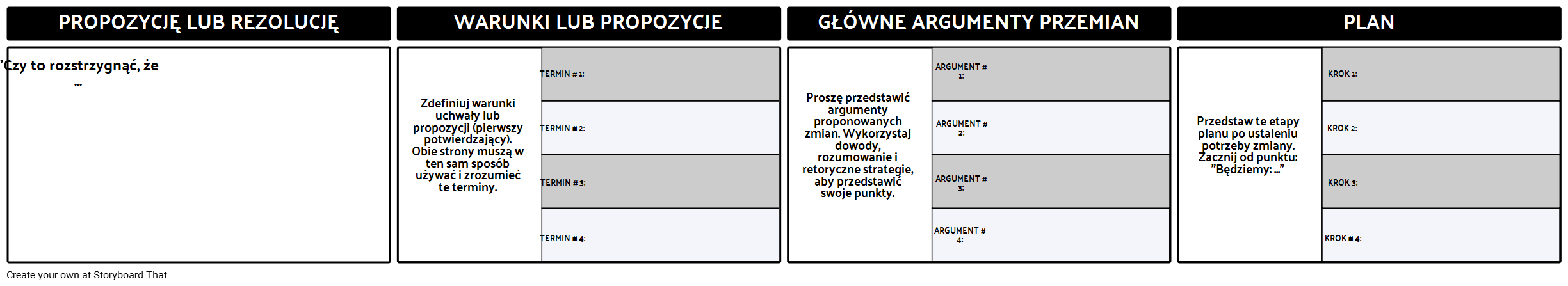 Wzór Konstruktywnego Szablonu Mowa