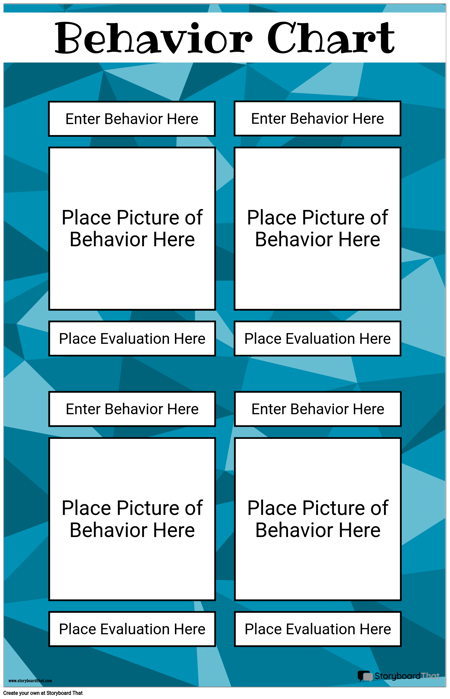Poster-Vorlagen für Verhaltensdiagramme