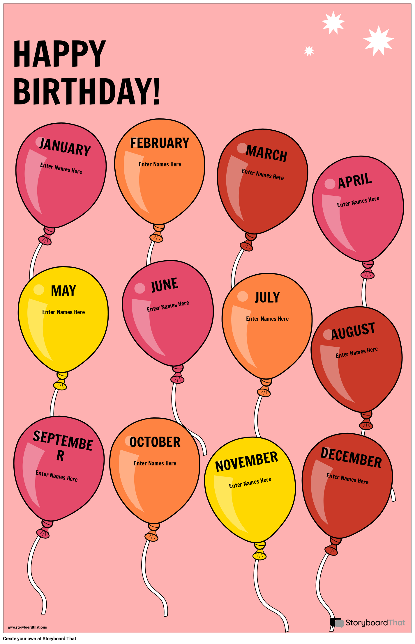 Happy Birthday Poster Board Ideas