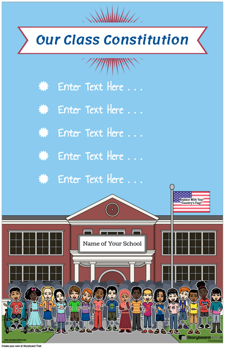 Class Constitution Posters Classroom Community Class Constitution Posters Classroom Community