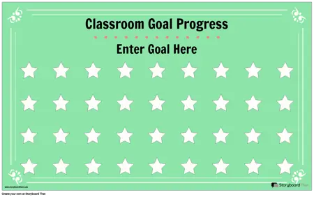 Classroom Goal Display Poster