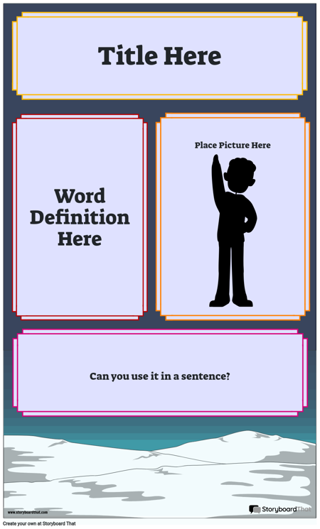 Make Vocabulary Posters English Poster Templates 6262