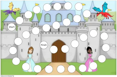 Fairy Tale Game Board Template