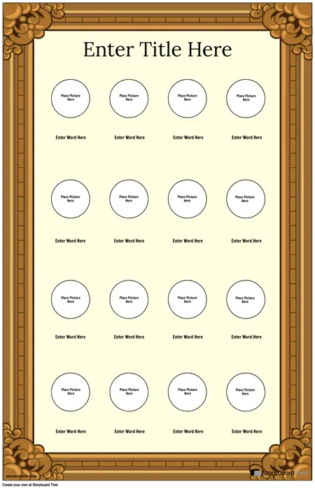 Framed Visual Vocabulary Poster