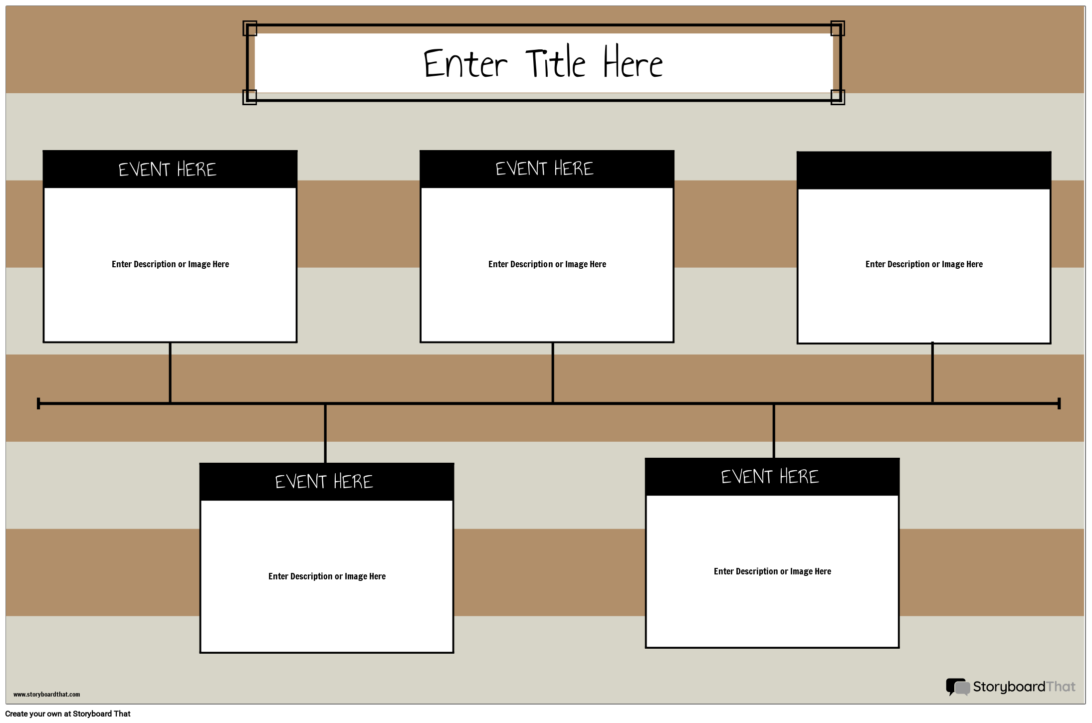 Customizable Horizontal Timeline Template