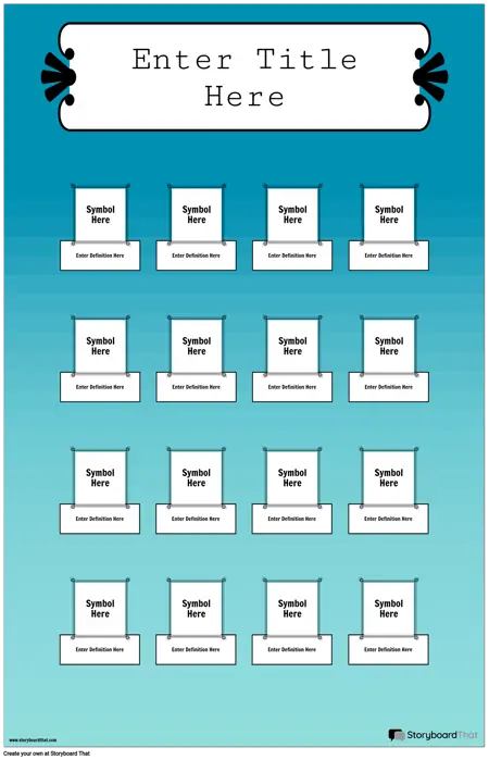 Math Symbol Definitions Poster