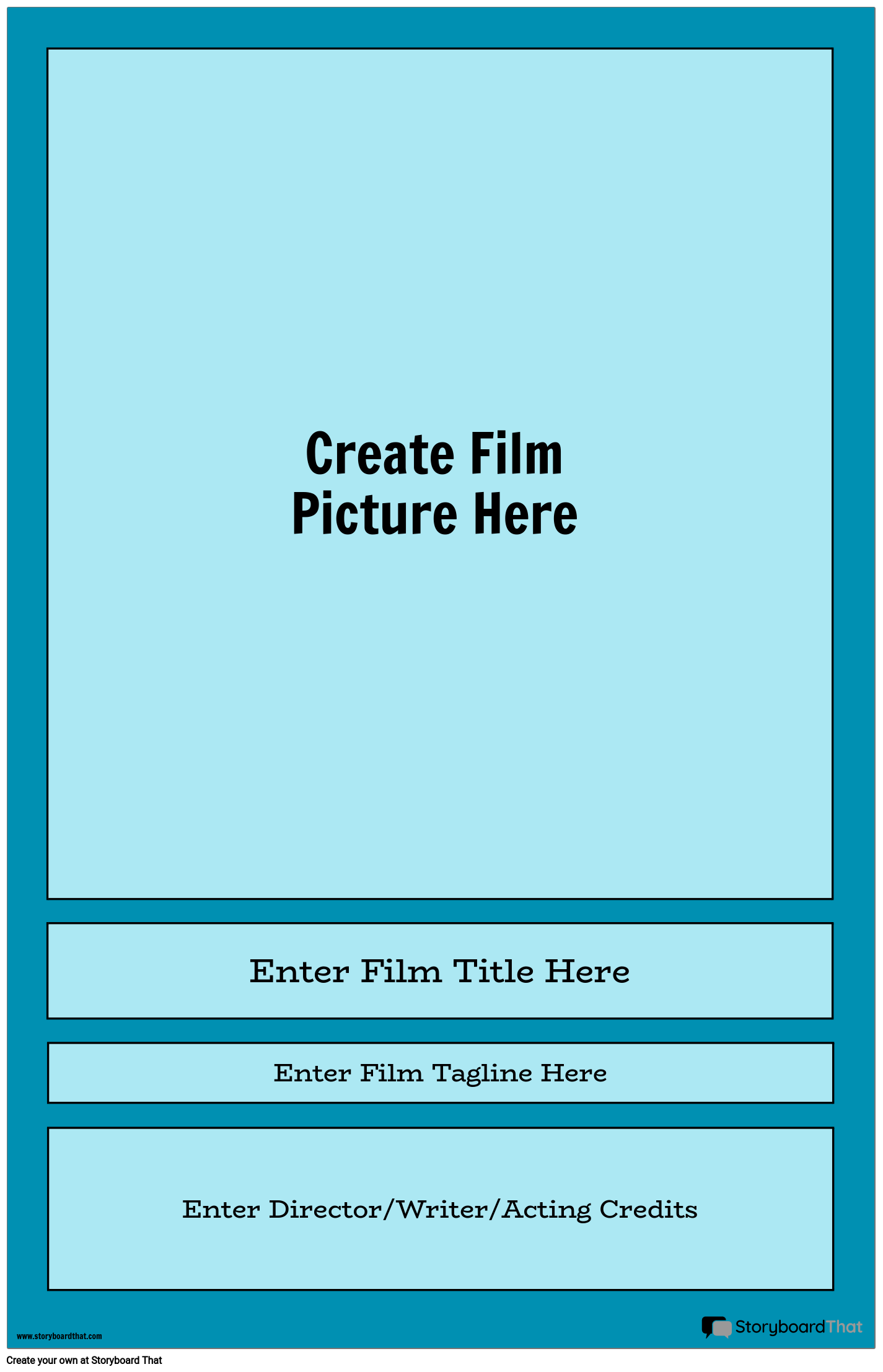 how to make a movie poster for a school project