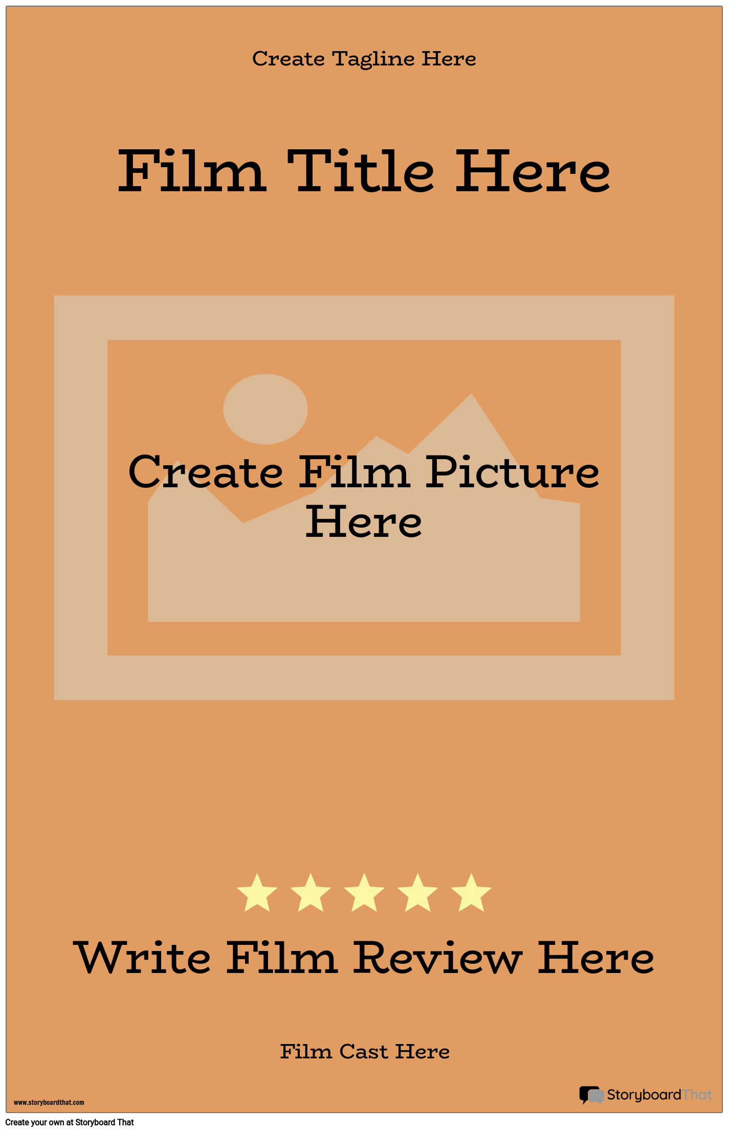 5-Star Movie Poster Template