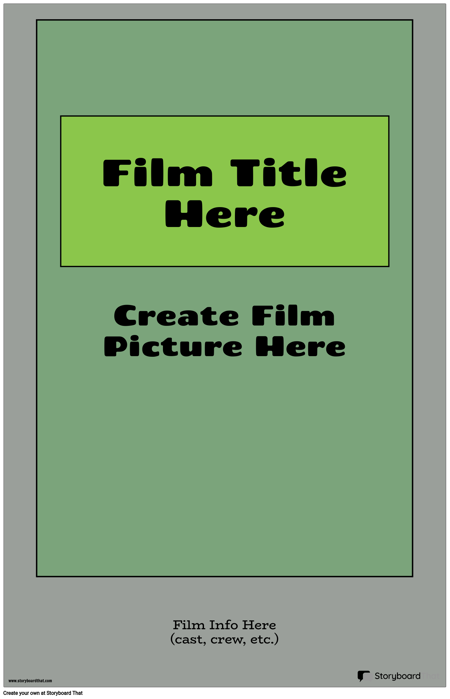 Movie Poster Template | Custom Movie Posters