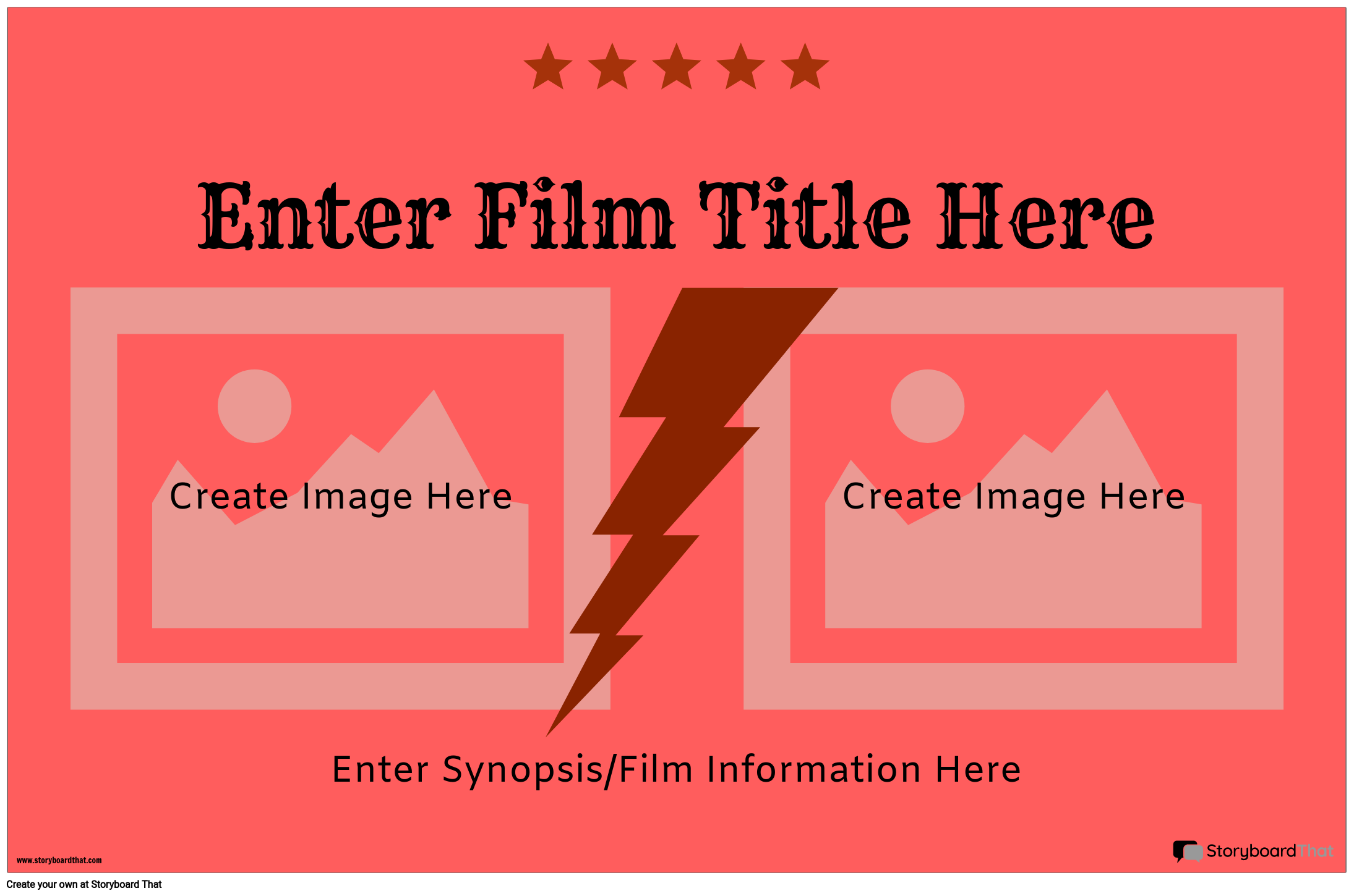Free Printable Movie Poster Template with Images