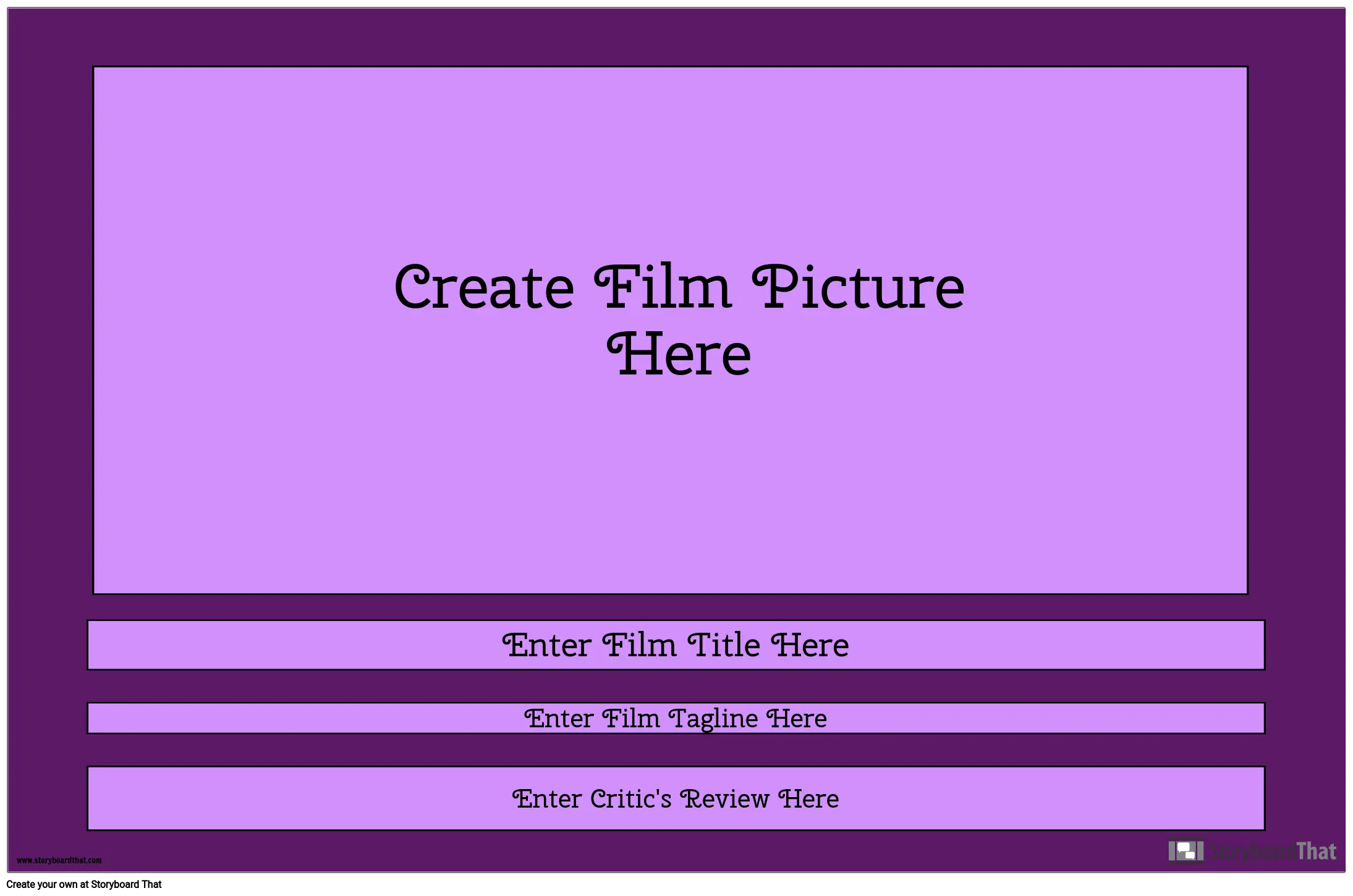 Movie Poster Template — Movie Poster Maker | StoryboardThat