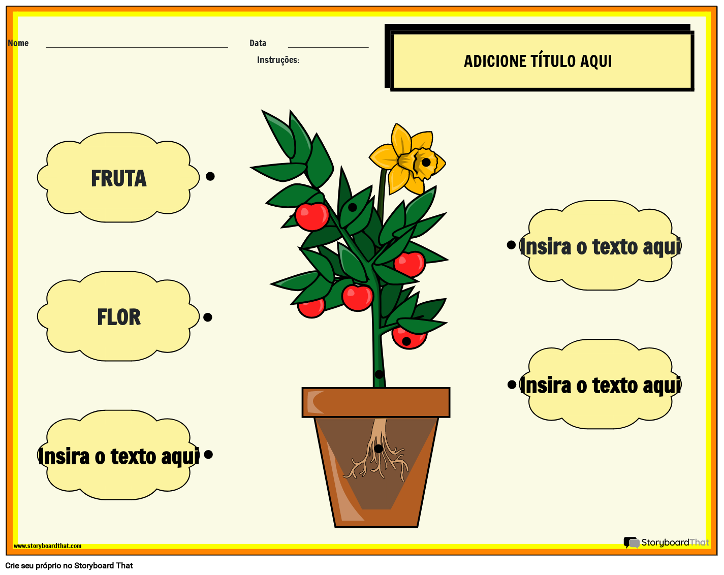 Anatomia de uma Flor Para Pré-escola