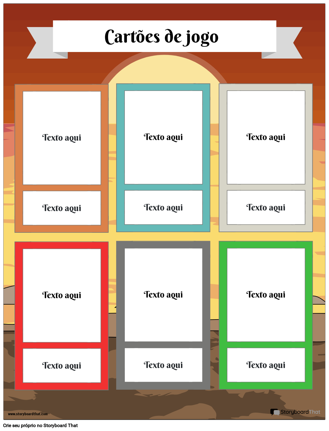 Modelo de Jogo de Cartas — Criador de Cartas de Jogo — Criar