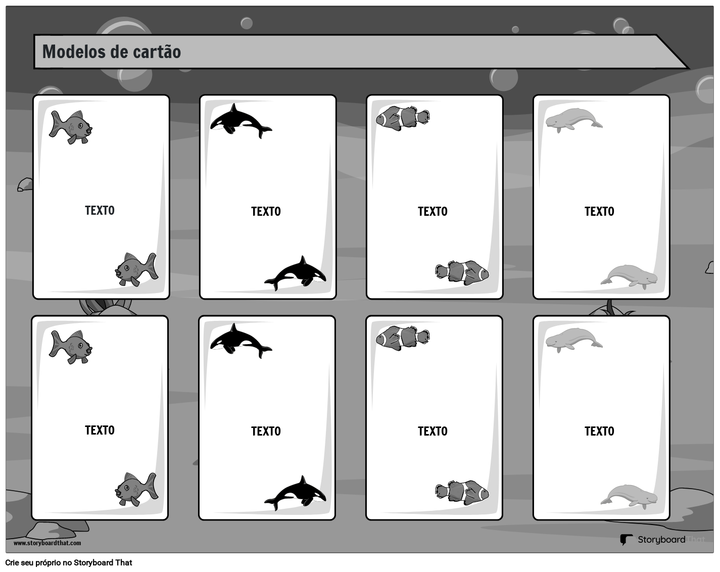 Modelo de clássico baralho de cartas de jogo de Guiena para imprimir