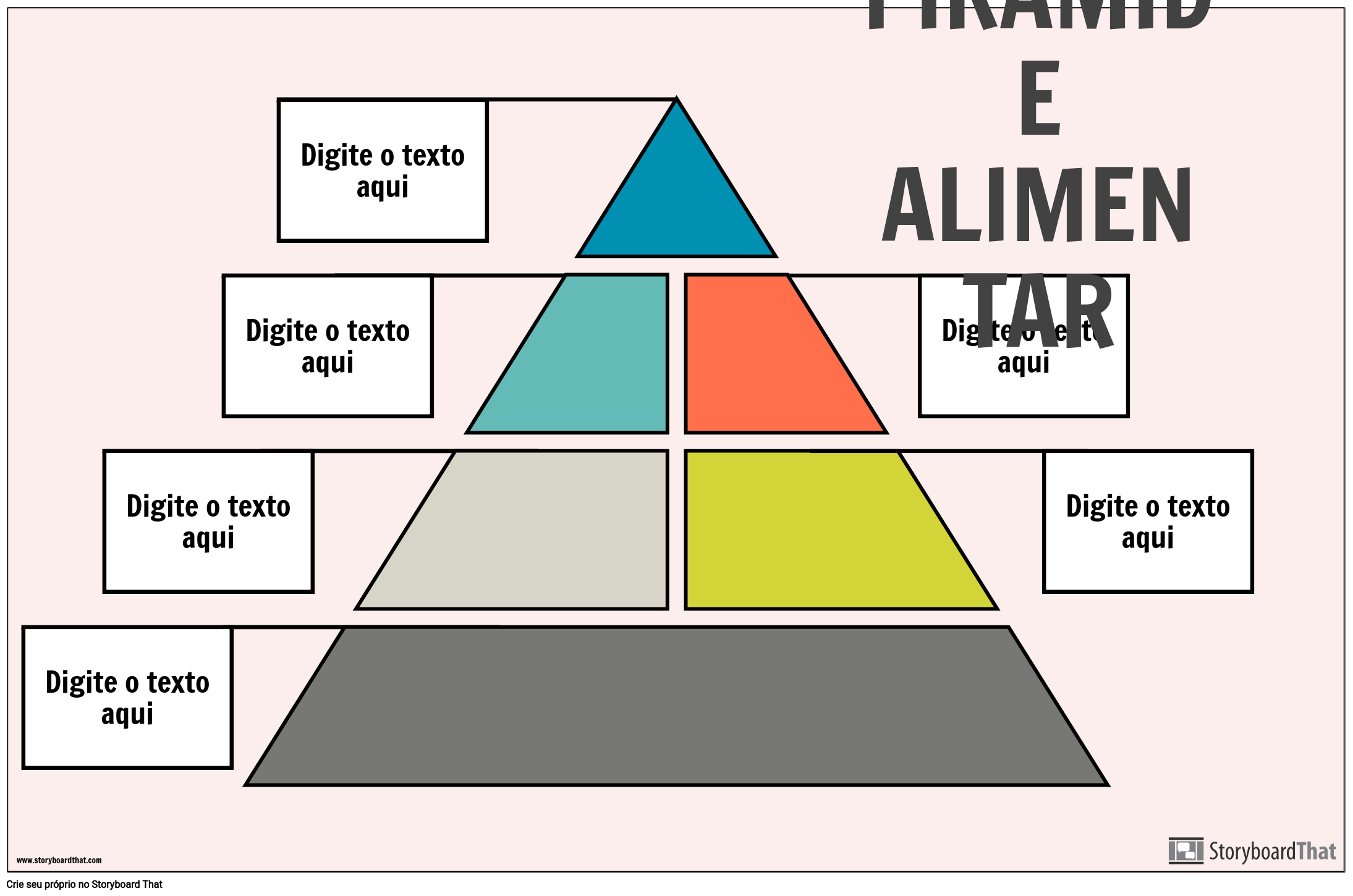 Cartaz da Pirâmide Alimentar