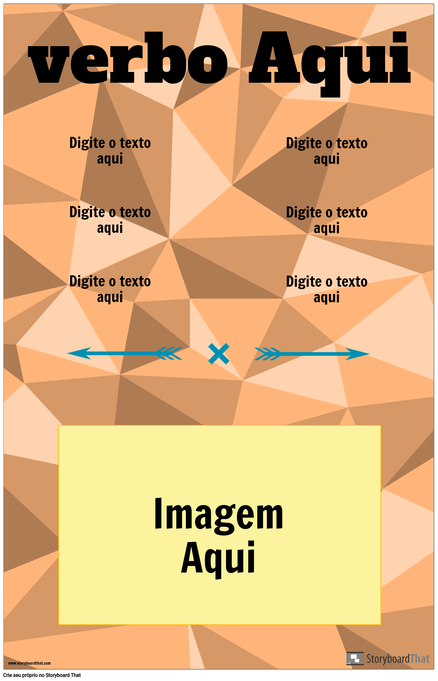 Gráficos De Conjugação De Verbos | Conjugação Pôsteres