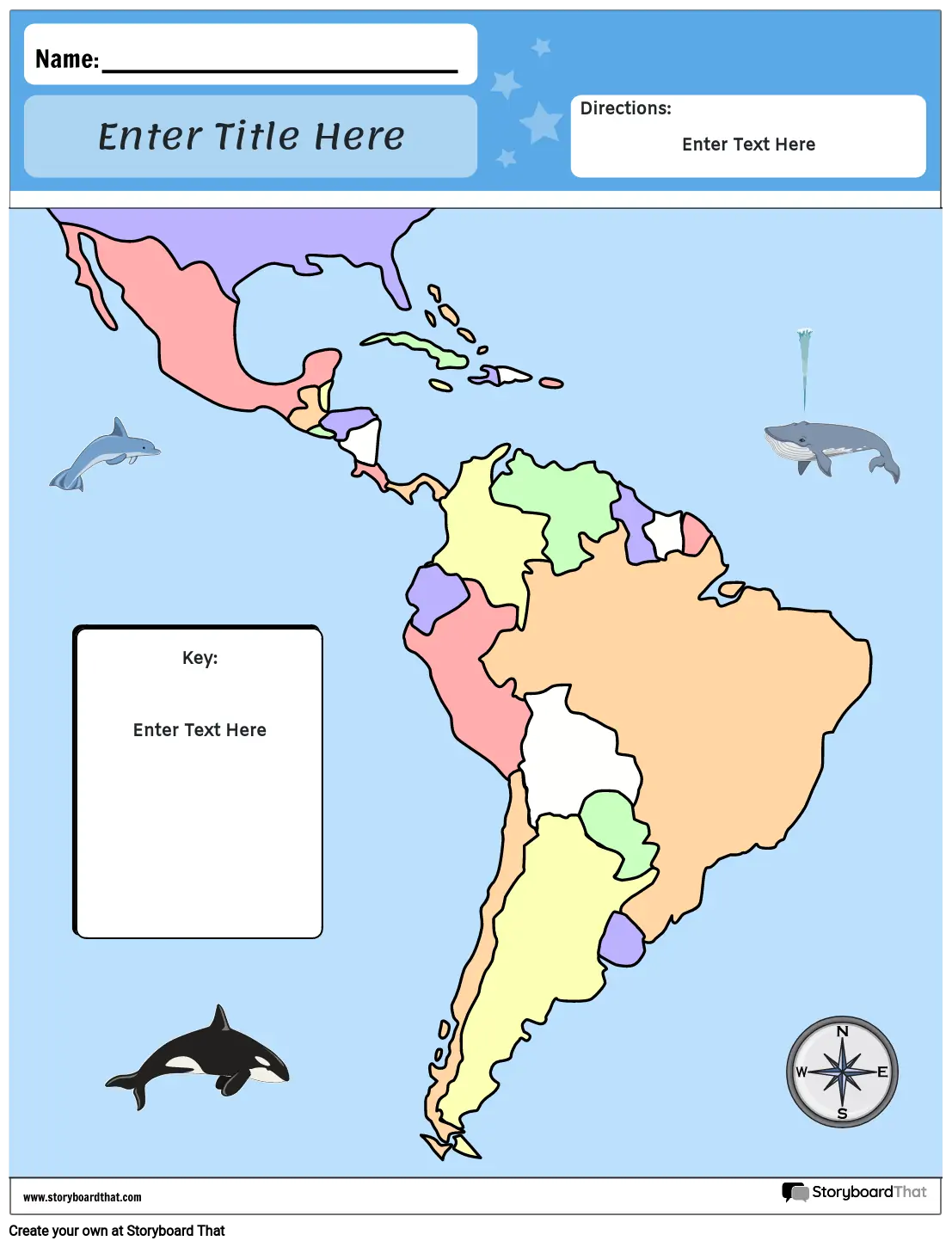 Mapa da América do Sul