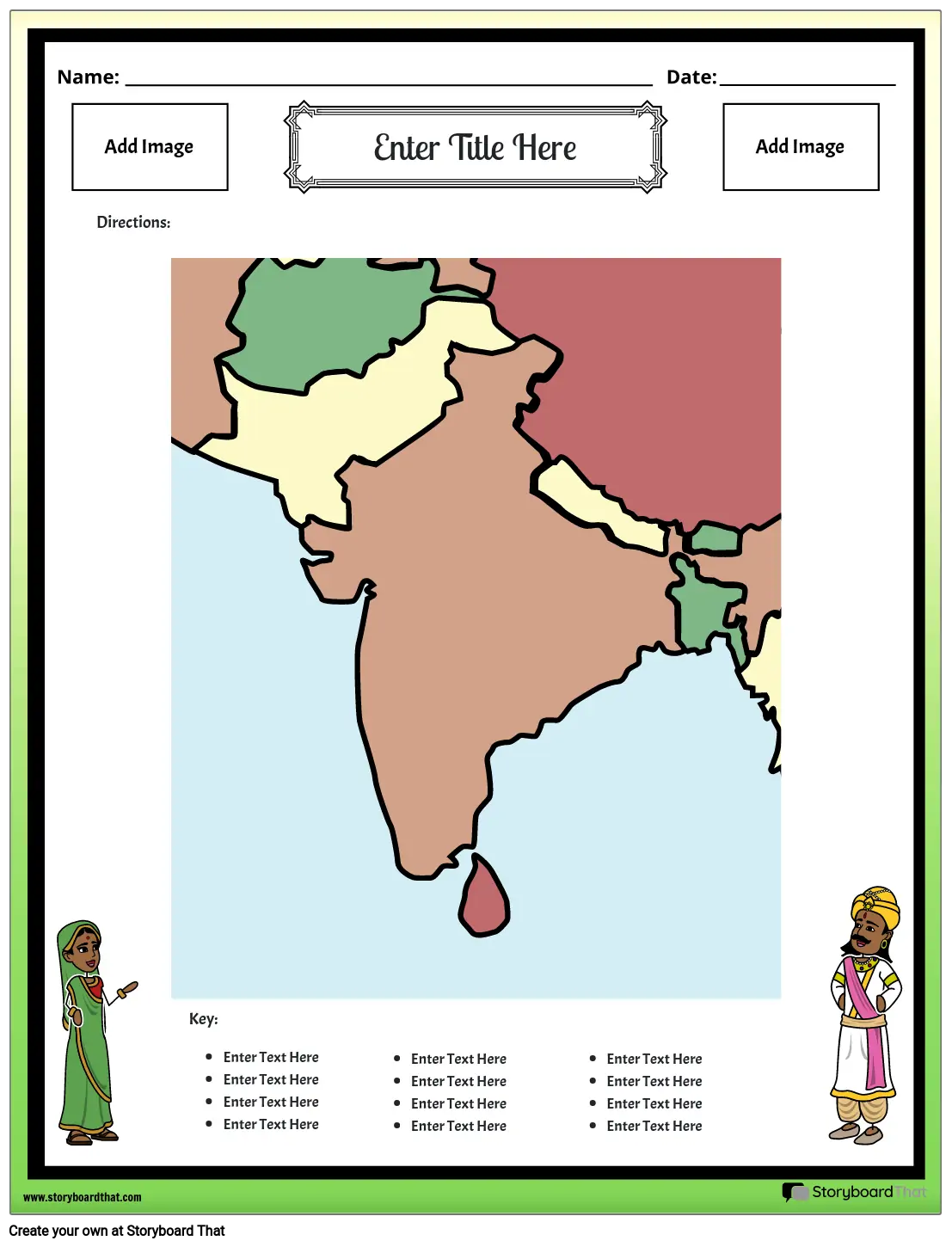 Mapa da Índia