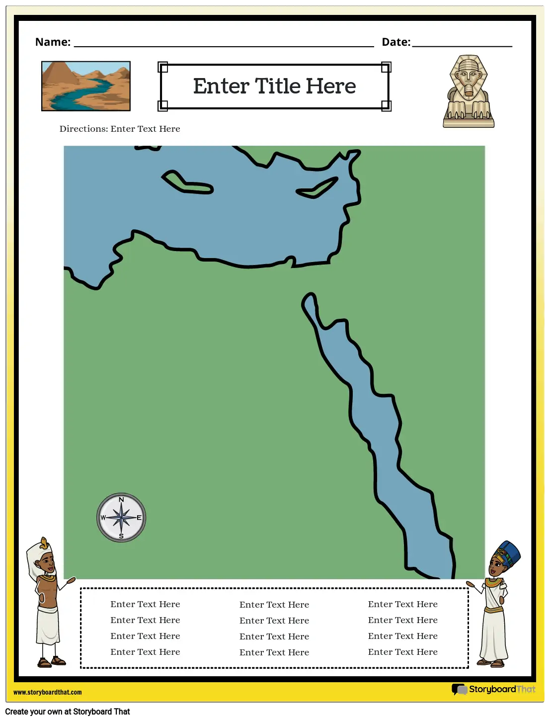 Mapa do Egito Antigo