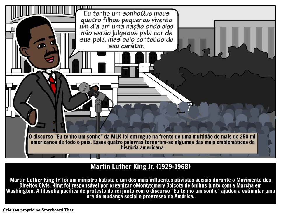 O Líder dos Direitos Civis, Dr. Martin Luther King, Jr. 