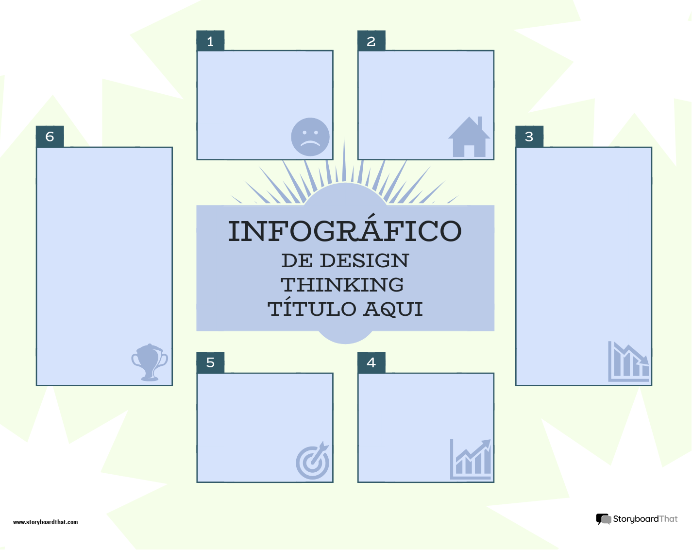 Modelo de Infográfico de Design Thinking Corporativo 2