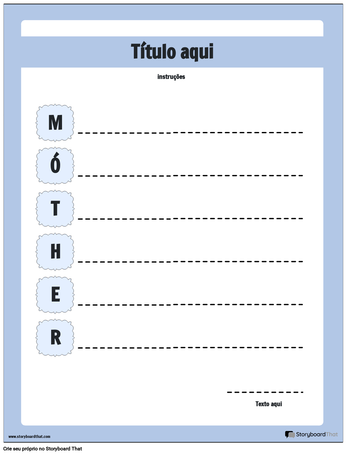 Modelo De Poema Acr stico Para M e Kuvak sikirjoitus By Pt examples