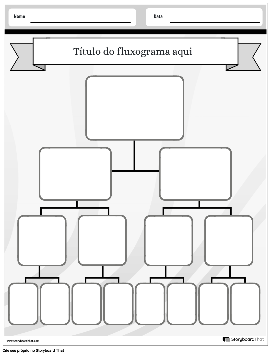 Novo modelo de fluxograma de página de criação 1 (preto e branco)