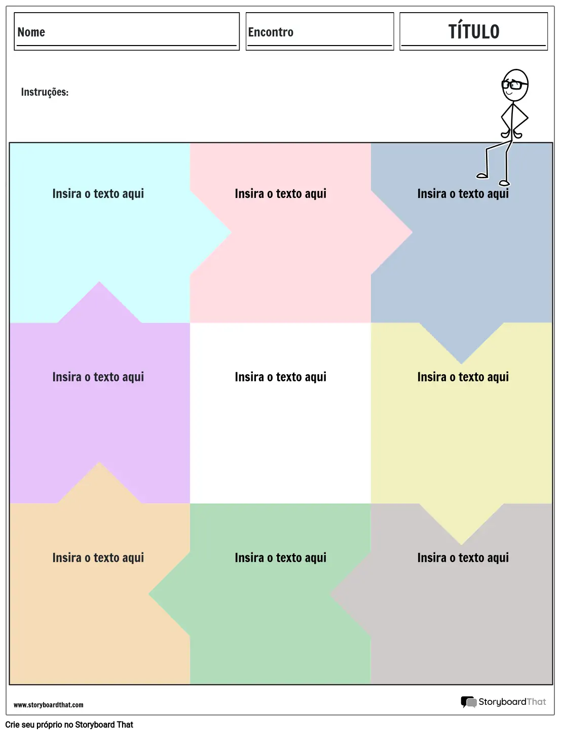 Puzzle Organizador Gráfico