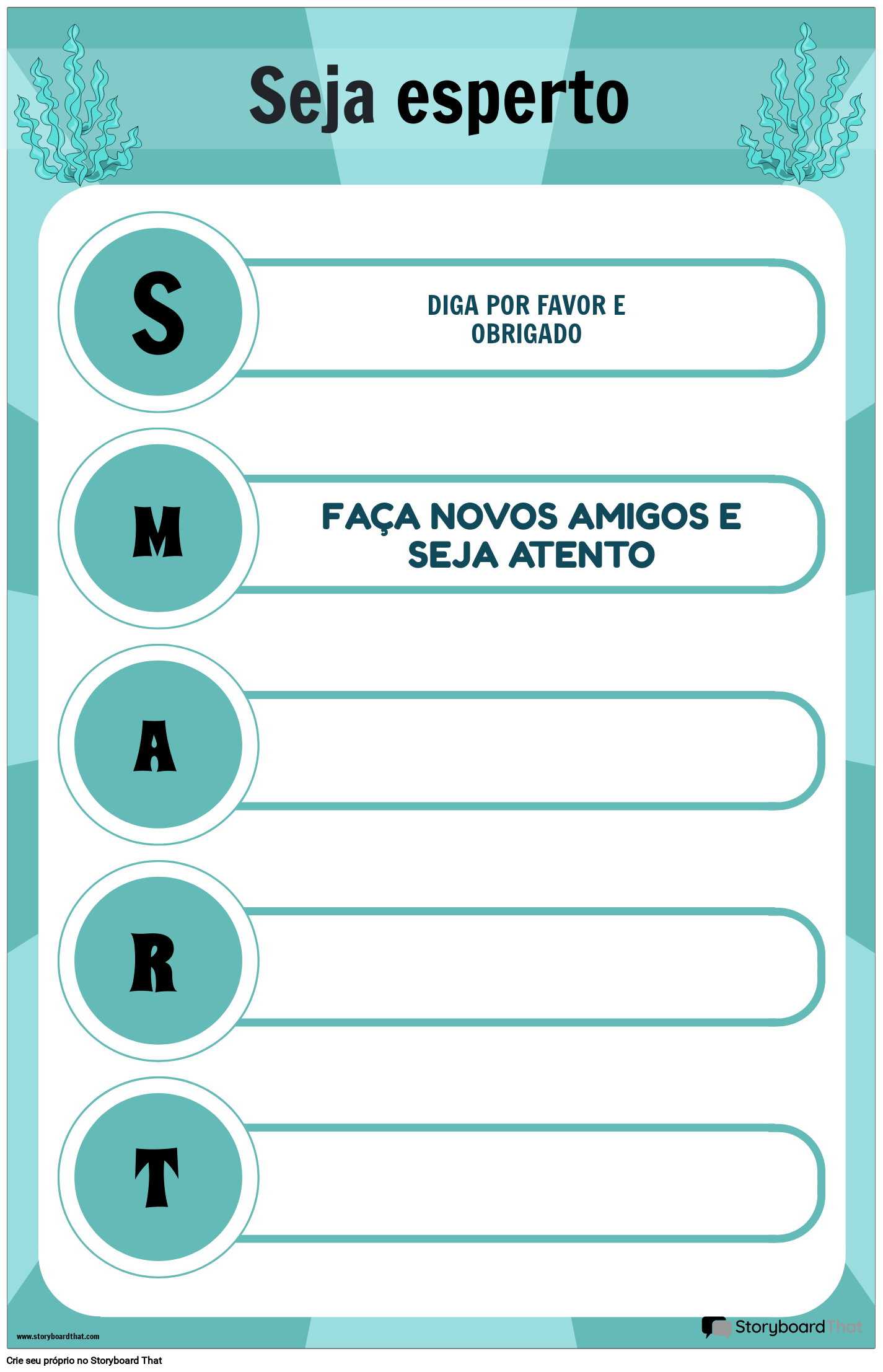 SMART - Cartazes Motivacionais Para Sala de Aula