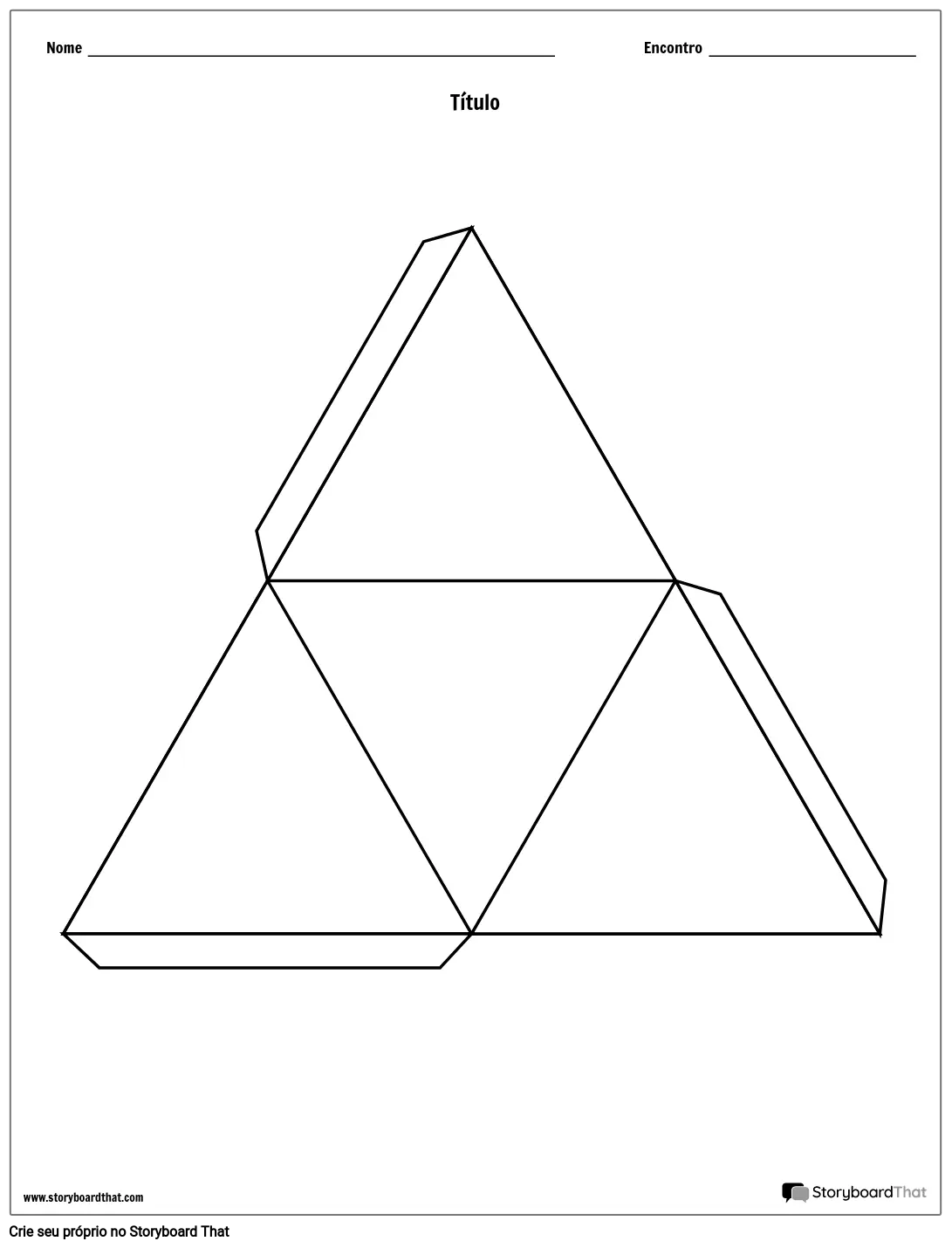 Triangle Story Cube