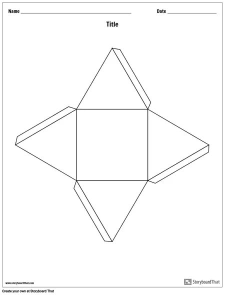 Șablon cub de Poveste Piramidală