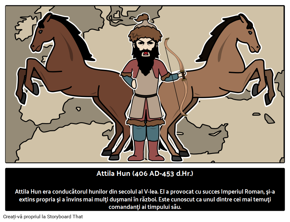 Attila Hunul - Conducător Militar