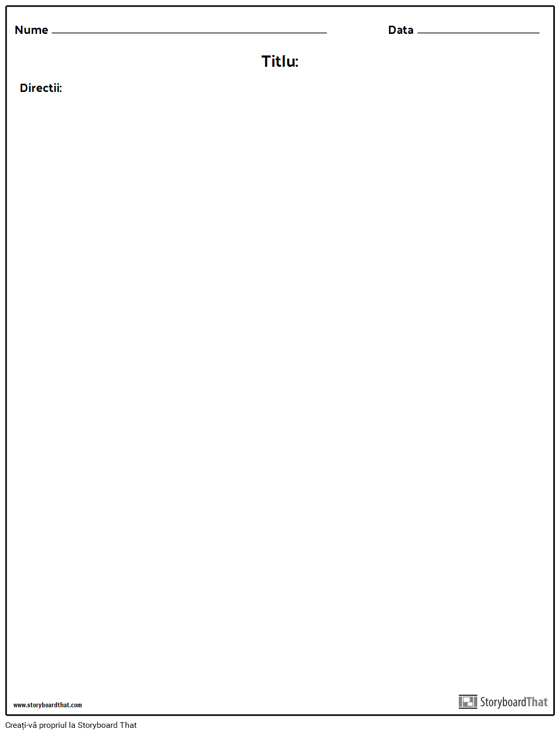 Blank Template For Poem